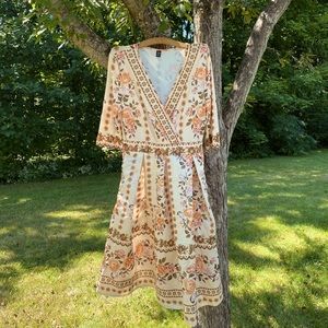 Size 0XL Shein Floral Midi Dress